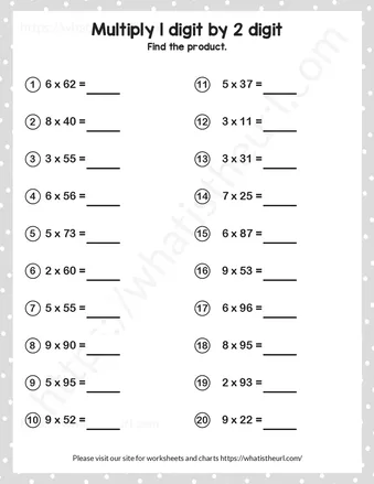 Grade 4 Multiplication Worksheets worksheet preview Grade 4 Multiplication Worksheets worksheet preview