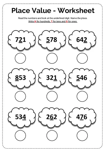 Place Value Worksheets – Freebies worksheet preview Place Value Worksheets – Freebies worksheet preview