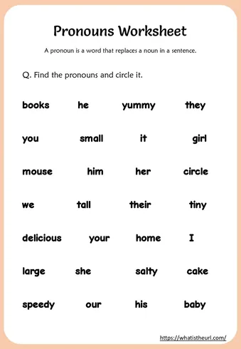 Pronouns Worksheets for 2nd Grade worksheet preview Pronouns Worksheets for 2nd Grade worksheet preview
