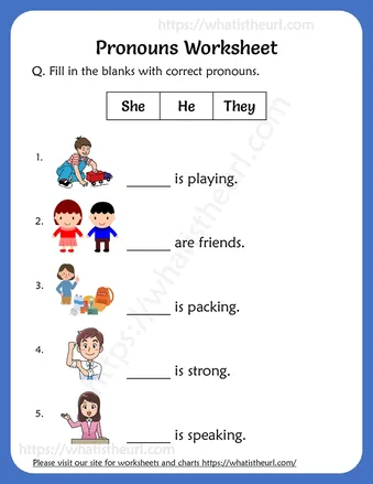 Pronouns Worksheets For 2nd Grade worksheet preview Pronouns Worksheets For 2nd Grade worksheet preview