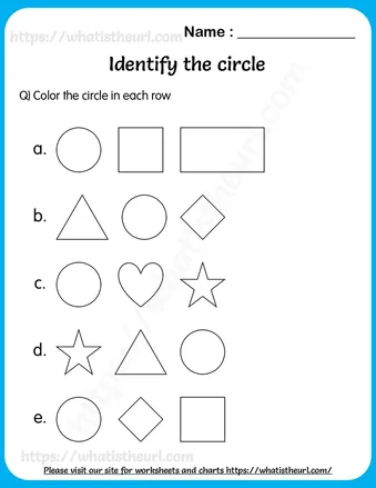 Worksheet on Identifying Circle Shape for Lower kindergarten worksheet preview Worksheet on Identifying Circle Shape for Lower kindergarten worksheet preview