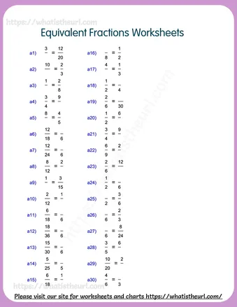 Equivalent Fractions Worksheets for Grade 3 worksheet preview Equivalent Fractions Worksheets for Grade 3 worksheet preview