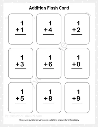 Addition Flash Cards for Grade 1 to Grade 3 worksheet preview Addition Flash Cards for Grade 1 to Grade 3 worksheet preview