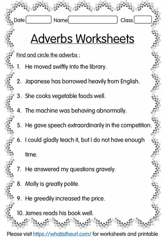 Adverbs Worksheet for Grade 2 – Includes key worksheet preview Adverbs Worksheet for Grade 2 – Includes key worksheet preview