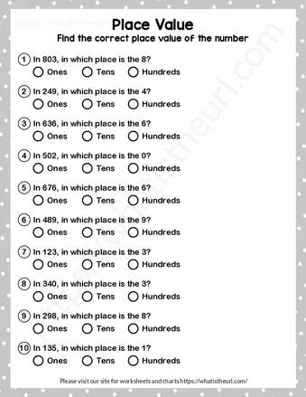 Place value worksheet – Exercise 6 worksheet preview Place value worksheet – Exercise 6 worksheet preview