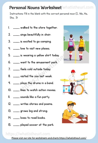 Personal pronouns worksheet worksheet preview