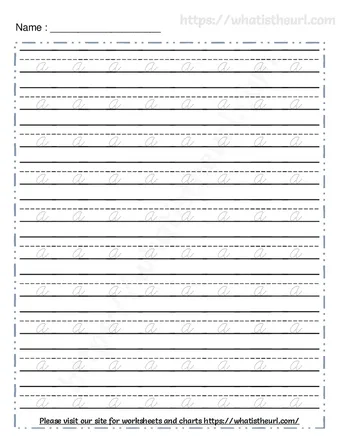 Tracing Cursive Letters Worksheets | Alphabets a-z worksheet preview Tracing Cursive Letters Worksheets | Alphabets a-z worksheet preview