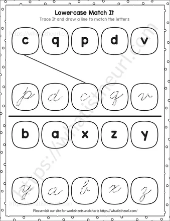 Cursive and Print Letter Matching for lowercase Letters worksheet preview Cursive and Print Letter Matching for lowercase Letters worksheet preview