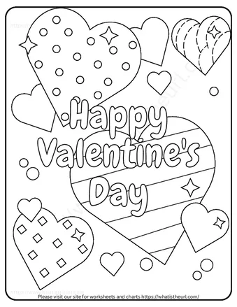 Coloring Page for Valentine’s Day worksheet preview Coloring Page for Valentine’s Day worksheet preview