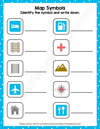Map Symbol Worksheets for Grade 2 worksheet preview Map Symbol Worksheets for Grade 2 worksheet preview