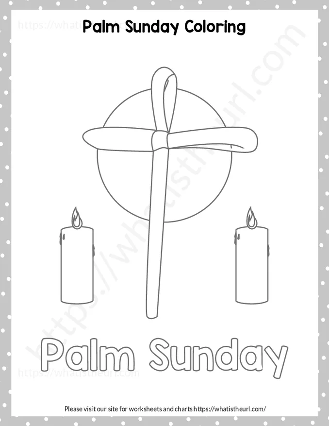 Palm Sunday Coloring Pages Printable