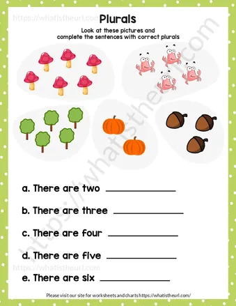 Printable Plural Worksheets for Grade 1 – Exercise 16 worksheet preview Printable Plural Worksheets for Grade 1 – Exercise 16 worksheet preview