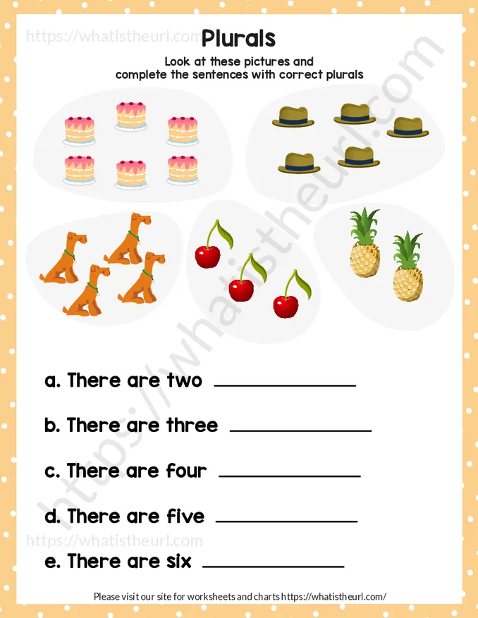 Count the plurals - Exercise 1