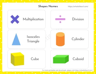 Shapes Flashcards worksheet preview Shapes Flashcards worksheet preview