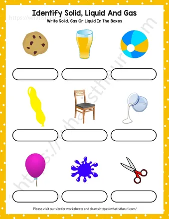 Identify Solids, Liquids and Gases – Worksheet for Grade 2 – Exercise 1 worksheet preview Identify Solids, Liquids and Gases – Worksheet for Grade 2 – Exercise 1 worksheet preview