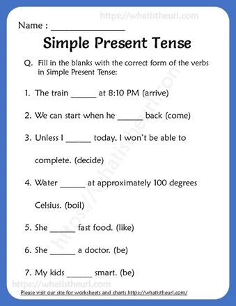 Simple Present Tense worksheets worksheet preview Simple Present Tense worksheets worksheet preview