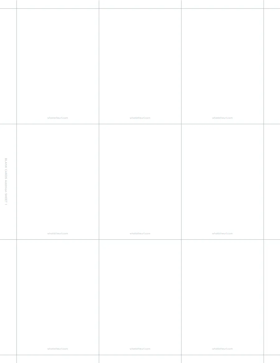 Blank flash cards, 2.5 Γ 3.5 in