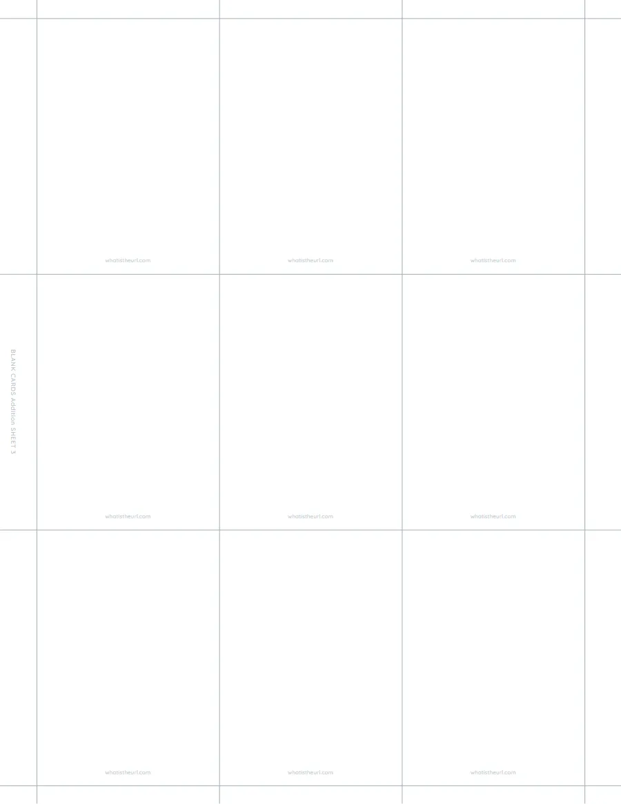 Blank flash cards, 2.5 Γ 3.5 in