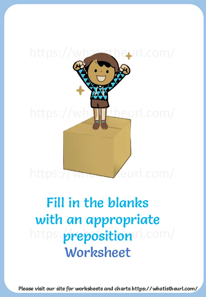 Fill in the blanks with suitable prepositions (with answers key)