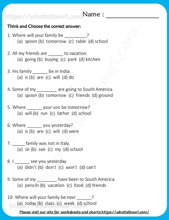 Basic English Testing Worksheets worksheet preview Basic English Testing Worksheets worksheet preview
