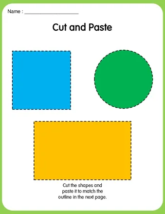 Cut and Paste Activity Worksheets for Kids worksheet preview Cut and Paste Activity Worksheets for Kids worksheet preview