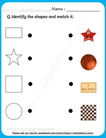 Identify The Shapes for Grade 2 worksheet preview