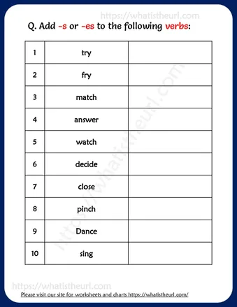 Simple Present Tense Worksheet – Adding -s or -es with Verbs worksheet preview Simple Present Tense Worksheet – Adding -s or -es with Verbs worksheet preview