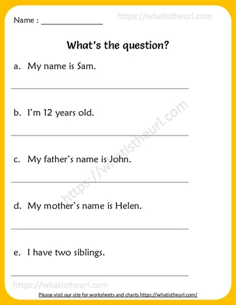 Question Formation Worksheets For 4th Grade worksheet preview Question Formation Worksheets For 4th Grade worksheet preview