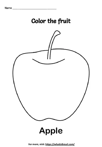 Fruit coloring worksheets worksheet preview