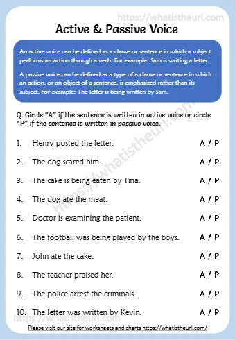 P If The Sentence Is Written In Passive Voice