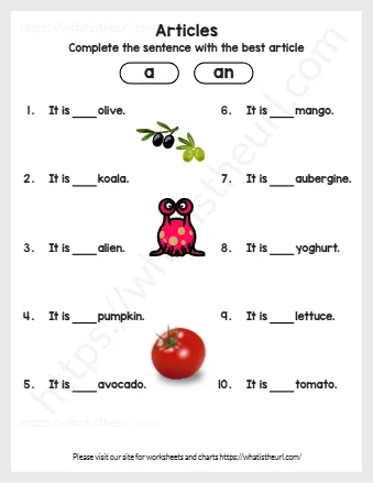 Complete The Sentence With The Best Article