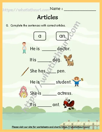 Q Complete The Sentences With Correct Articles