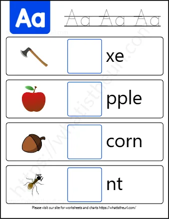 Beginning Sound Missing Letter