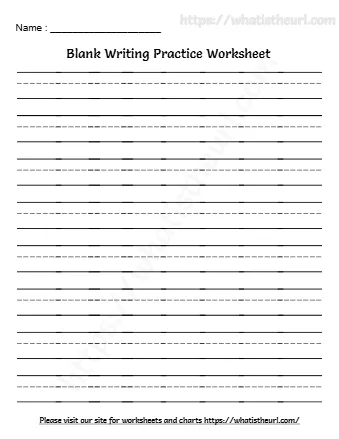 Blank Writing Practice Worksheet