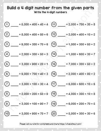 Build A 4 Digit Number From The Given Parts