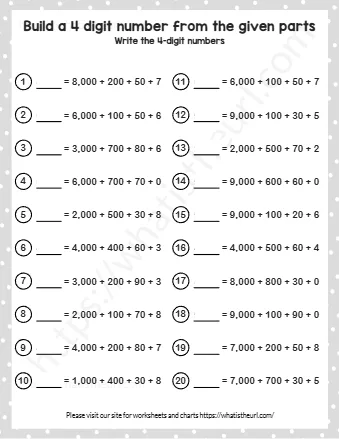 Build A 4 Digit Number From The Given Parts