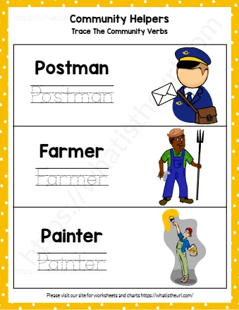 Trace The Community Verbs