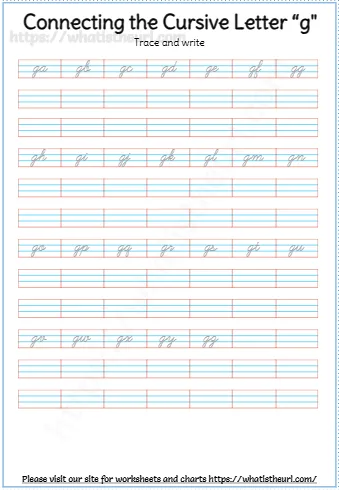 Connecting The Cursive Letter G