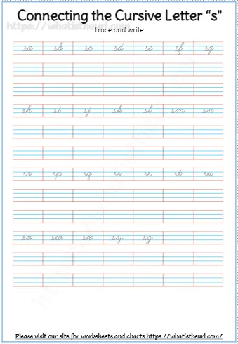 Connecting The Cursive Letter S