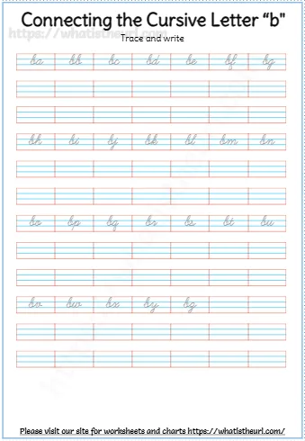 Connecting The Cursive Letter B