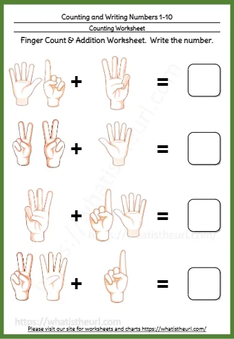 Counting And Writing Numbers 1 10