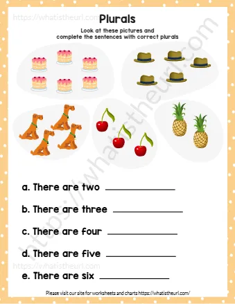 Look At These Pictures And Complete The Sentences With Correct Plurals