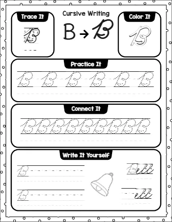 Cursive Writing Trace It Practice It Color It A Aaaaaaaa