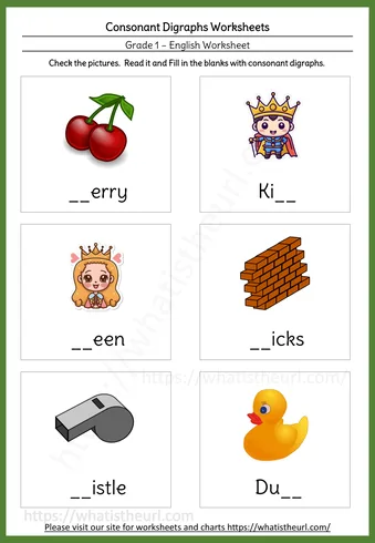 Digraph Worksheets - Consonant Digraphs Worksheet 02
