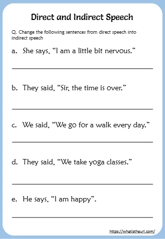 Direct And Indirect Speech