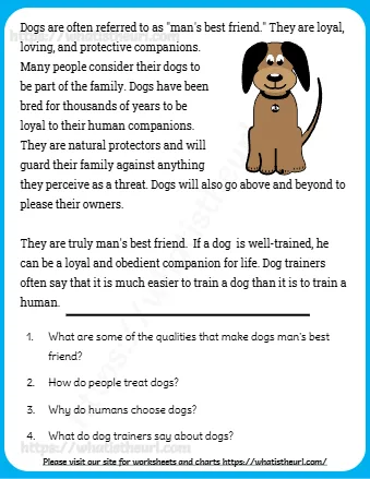 Dogs Are Often Referred To As Man's Best Friend They Are Loyal