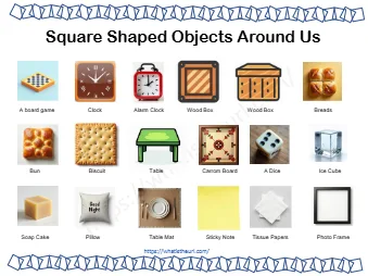 Square Shaped Objects Around Us