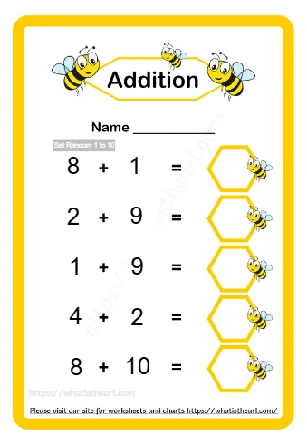 Editable Addition Worksheet With Magic Button For All Grades