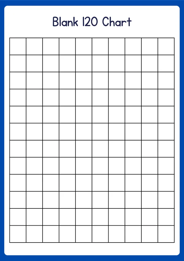 Blank 120 Chart Printable Document