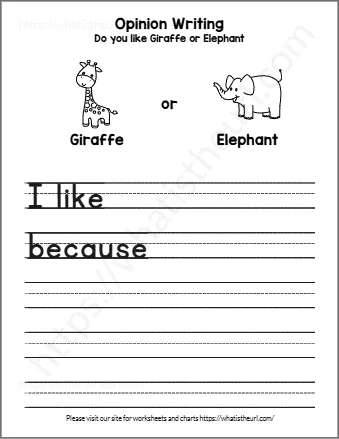 Free Opinion Writing Practice Worksheet - Do You Like Mango Or Apple